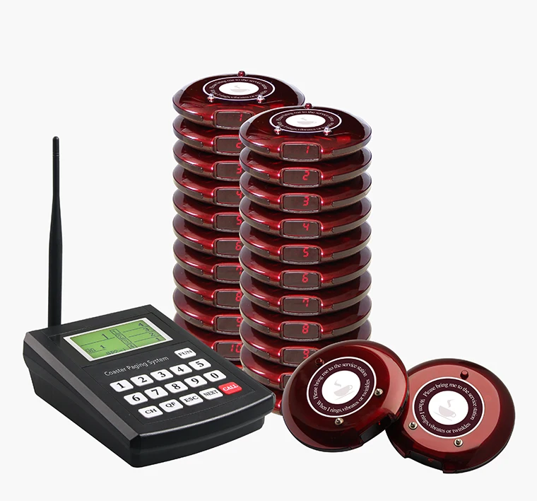 

Restaurant Wireless Calling Equipment Vibrating Coaster Pager