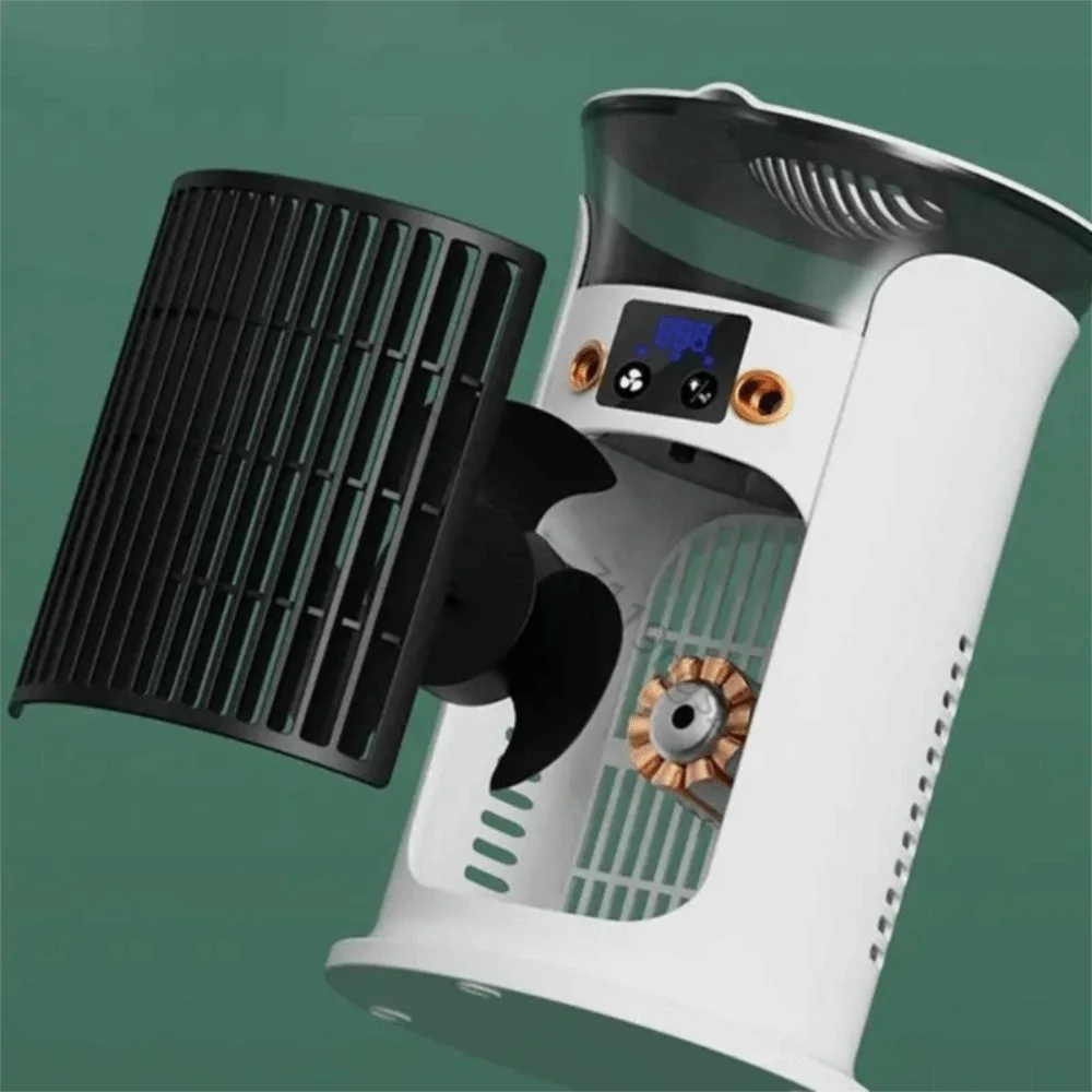 3 Speed Portable Air Cooler Low Noise Operation Silent Timer Electric Fan Spray Humidification Small Size Cooling Fan