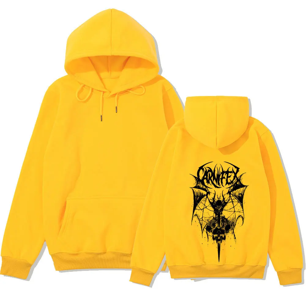 Spring and Autumn Women's Fashion American Street Gothic Dark Style Printed Pattern Women's Casual Loose Fashion Hoodie