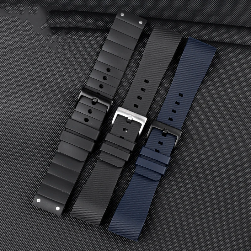 المطاط حزام ساعة ل كارتييه Sandoz سانتوس 100 سلسلة الرجال المرأة سيليكون حزام (استيك) ساعة حزام مقاوم للماء معصمه 20 مللي متر 23 مللي متر #3