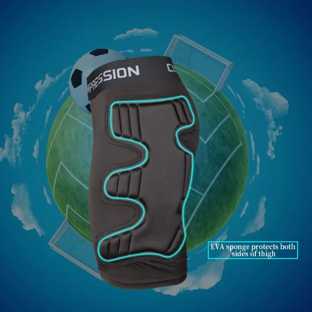 زي حارس المرمى القصير الواقي لكرة القدم، شورت واقٍ من الإسفنج السميك لحماية معدات التدريب، واقي حارس المرمى