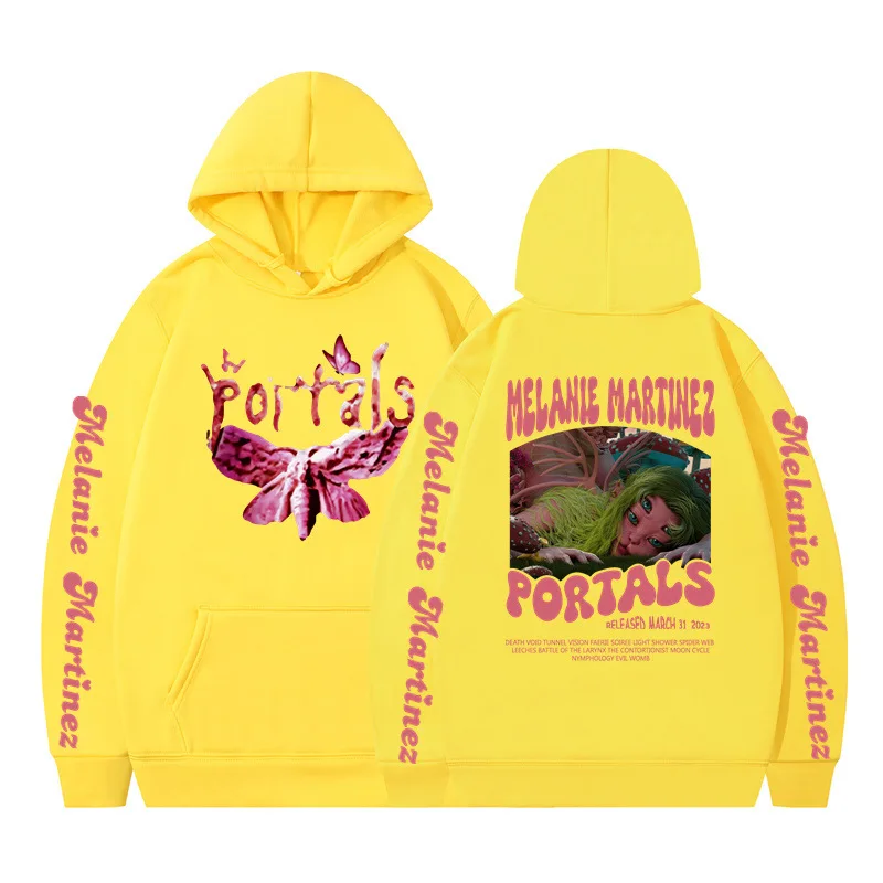 الجديد في هوديس وبلوزات ميلاني مارتينيز بوابات هوديي للرجال والنساء الهيب هوب البلوز Harajuku Y2K معاطف #6