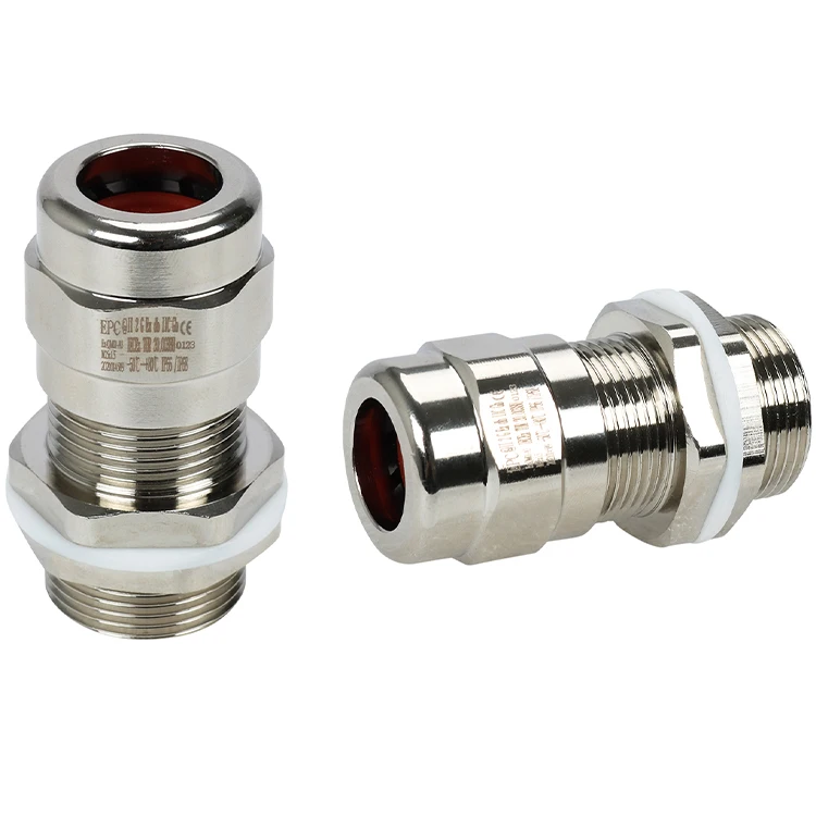 Zone1 ATEX IECEX IP68 Explosion Proof Cable Gland Waterproof Cable Gland