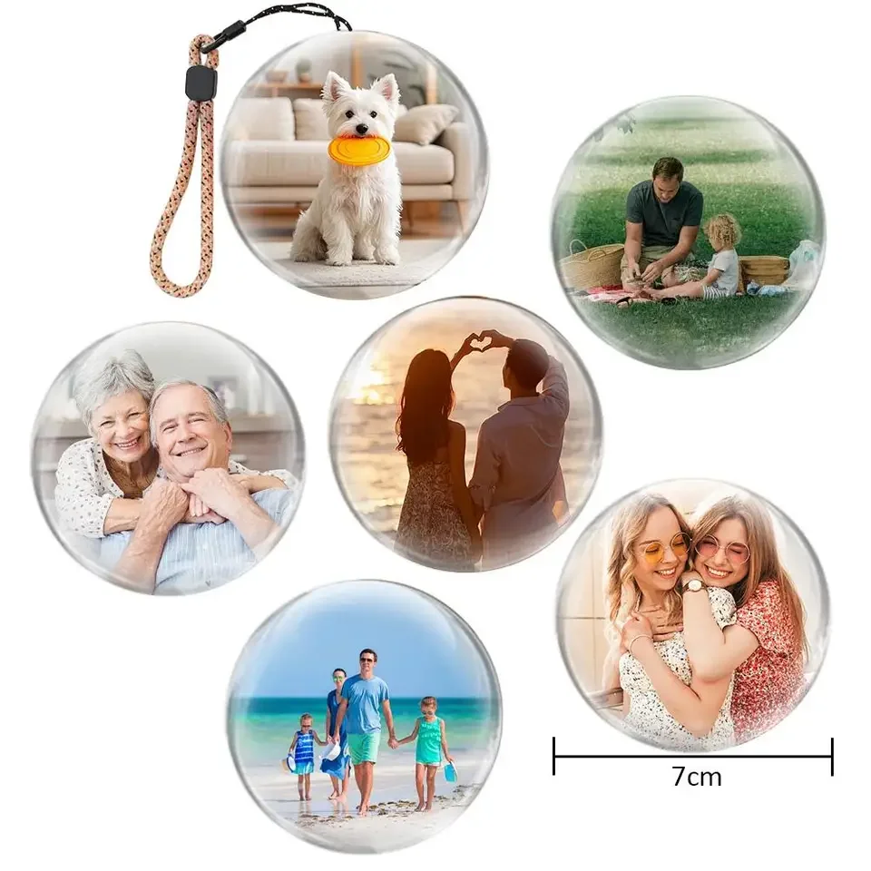 Detachable Display Pixel Screen Spherical Game Video Sound for Christmas Tree Decor Customizable DIY Art Glass Ball Lamp