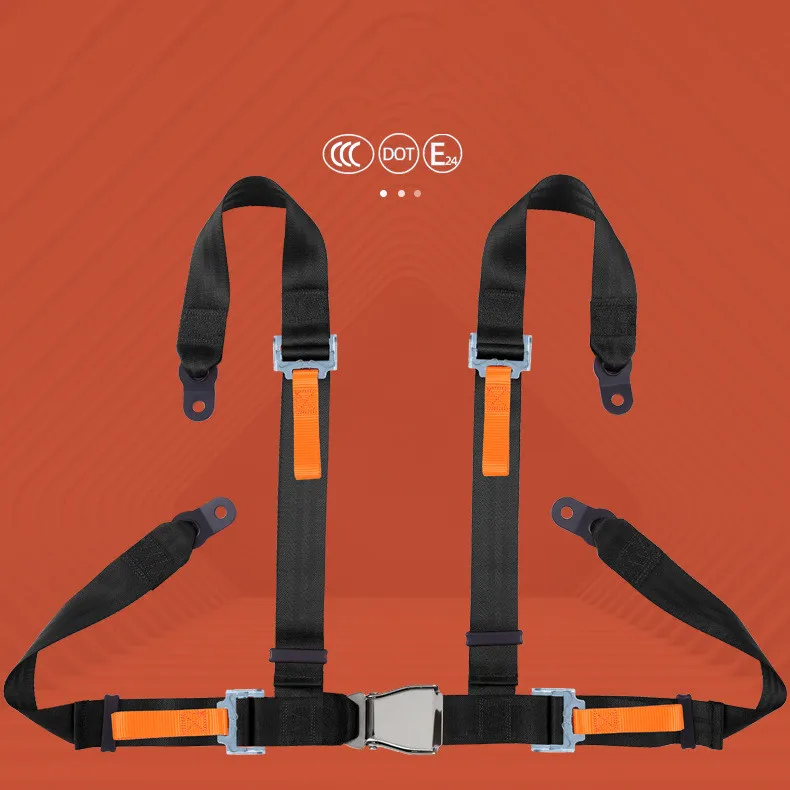 Provides Superior Protection for High Speed Driving Ideal for Modified Cars 4 - Point Racing Seat Belt for Performance Cars