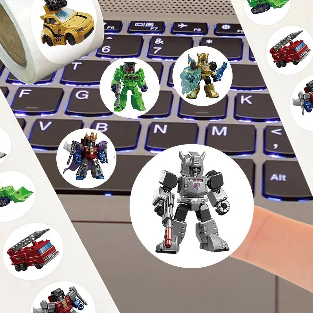 2025 Popolare 14 Disegni Ins Anime Transformer Adesivo Cartoon per Scooter Laptop Adesivo Decorativo Impermeabile Fai da Te Giocattolo per Bambini Decor