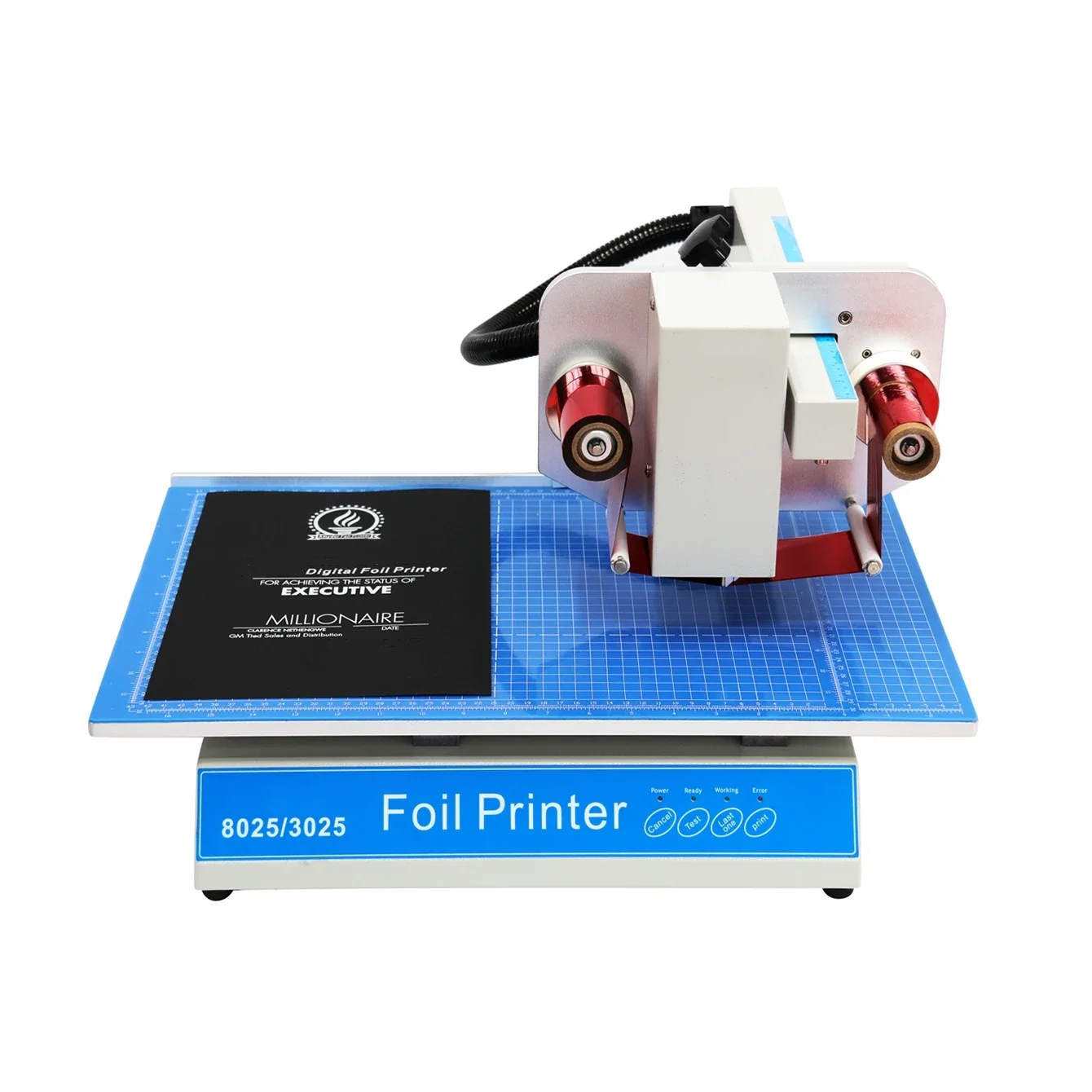 SG-8025   flatbed aluminum digital gold foil stamping printing machine for pvc phone shell case