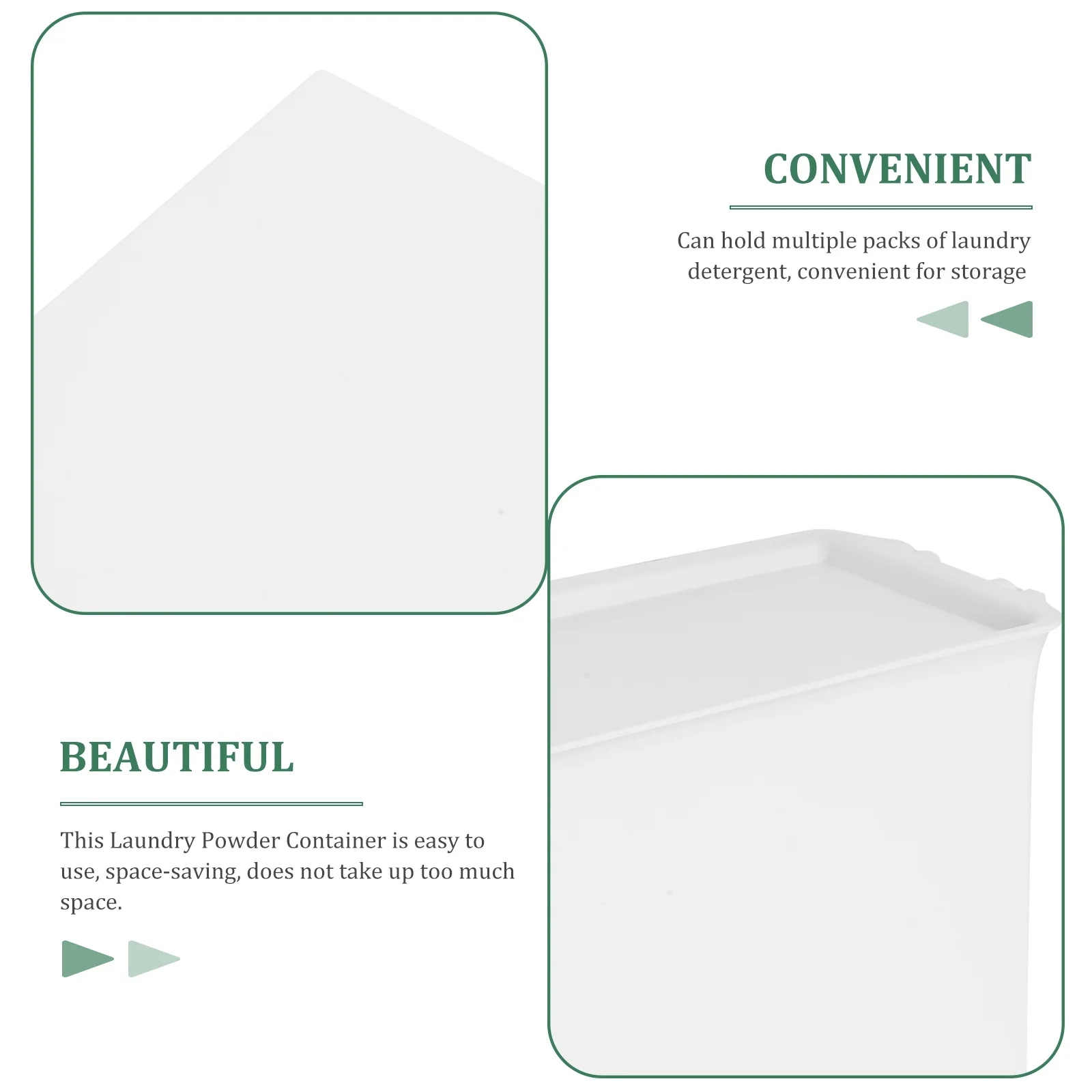 

Laundry Beads Storage Box Large Capacity Plastic Container For Laundry Powder Detergent Organizer Sundries Storage Household