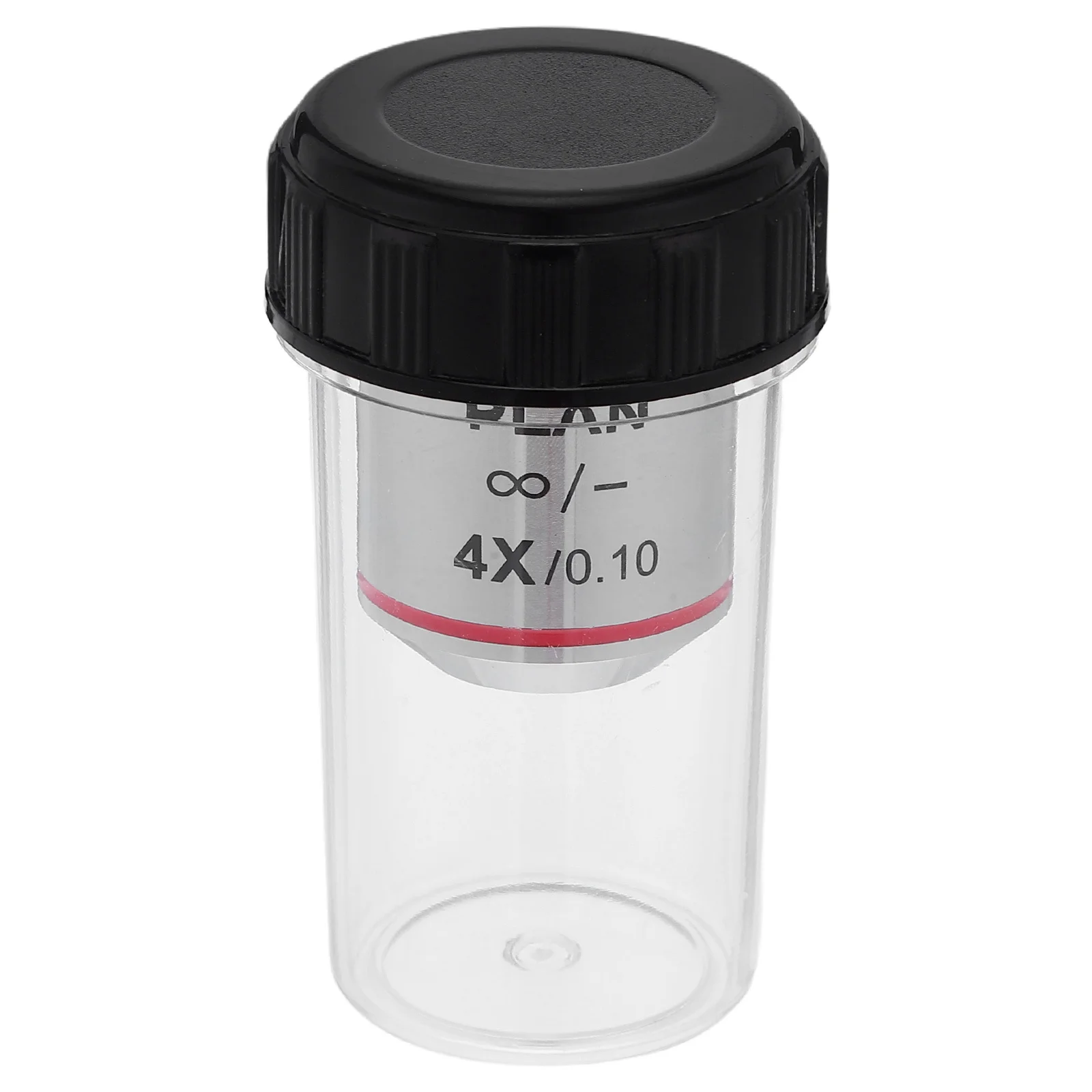 

4X Biological Microscope Objective Lens High Power Magnification Clear Distortion-Free Imaging Compatible Lab Microscopy