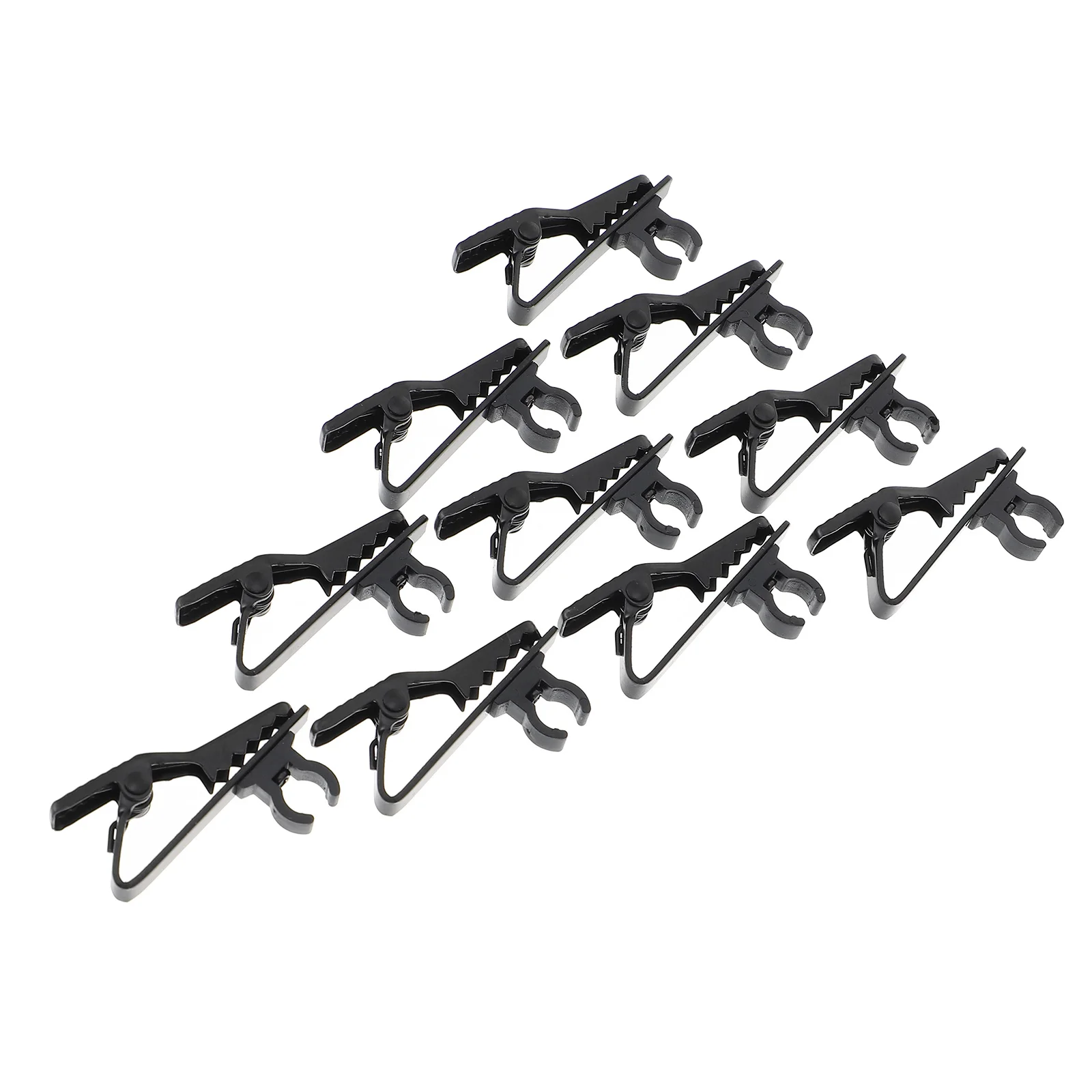 

10pcs Microphone Clips Accessories Lavalier Collar Clip 6mm Mini Hanging Mounting Clamps Portable Lightweight