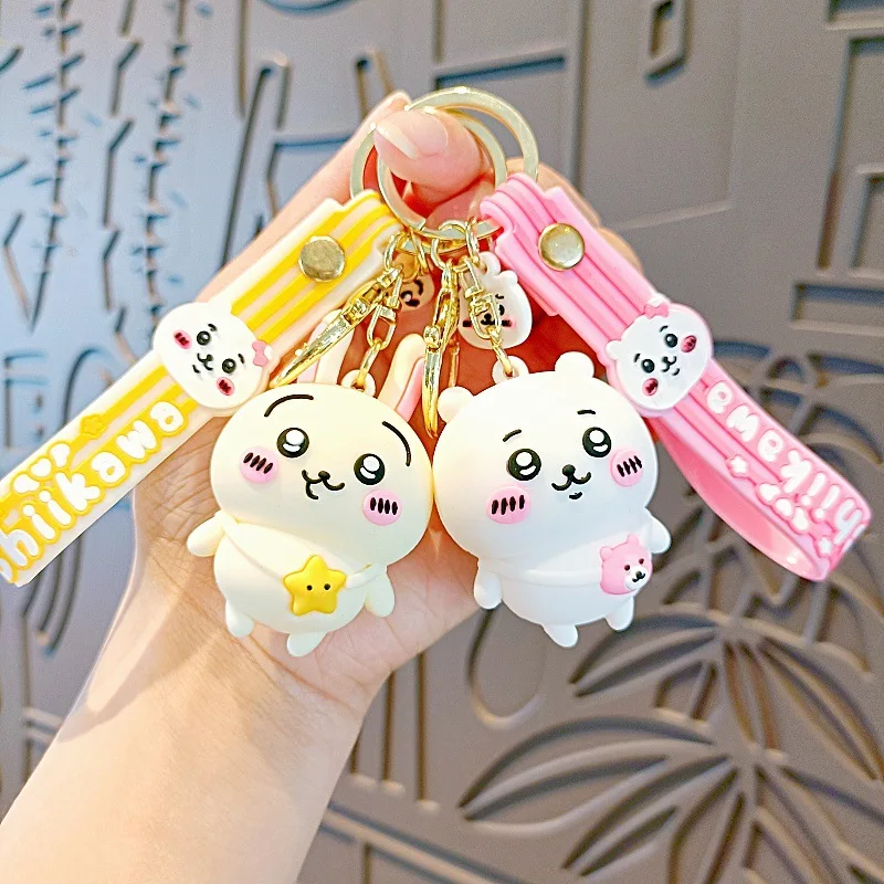 

New Kawali Cartoon Chiikawas Keychains Doll Student Backpack Pendant Car Keychain Accessories Ins Cute Toys Birthday Gift For Gi