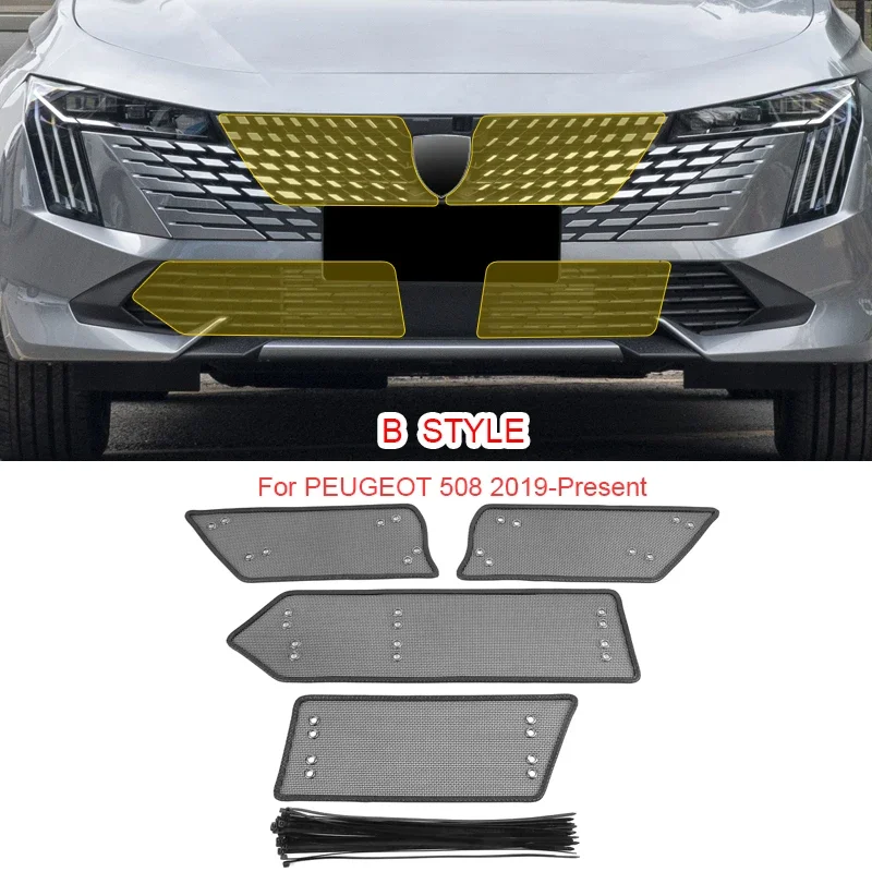 

4PCS Car Insect-proof For Peugeot 308 408 GT 508 2008 3008 5008 2019-2026 Air Inlet Protection Cover Airin Insert Net Accessory