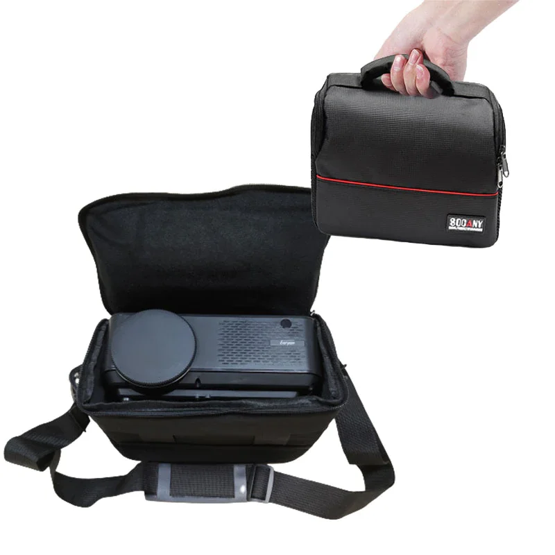 Projector Storage Bag Suitable For Xiaomi Projectors Wanbo Mozat  HY300 Multifunctional Black Bag Portable Box Projector