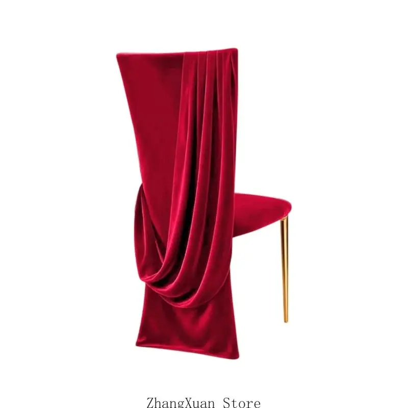 Stuhlvorhänge aus Polyester für Brautpartys, Jubiläen und elegante 3XUF – Detail 7