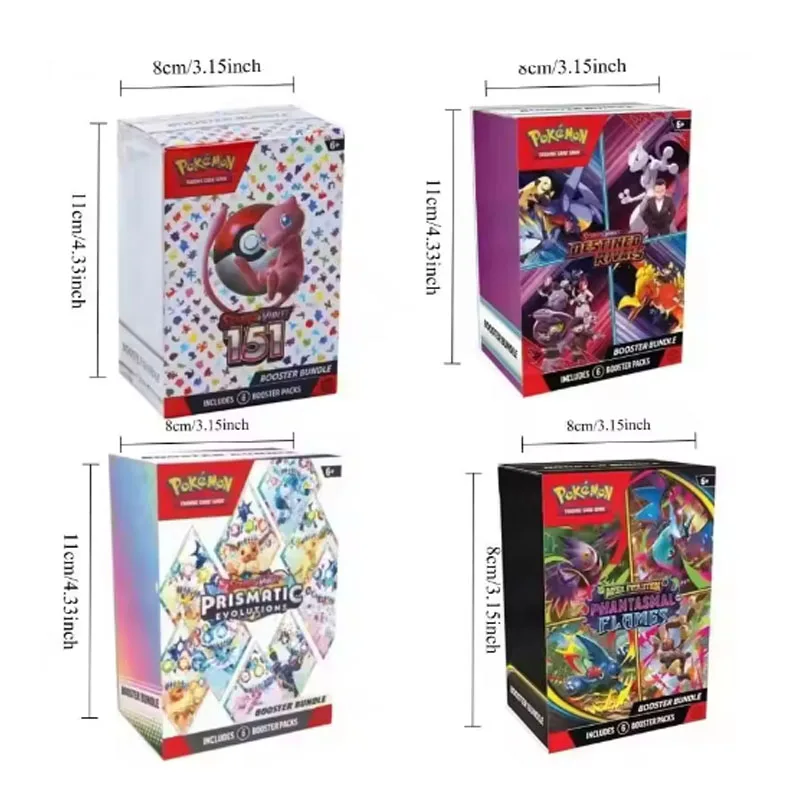 Pokémon Card V10 Booster Bundle Destined Rivals Prismatic Evolutions Scarlet Violet 151 English Booster Transaction Cards Gifts