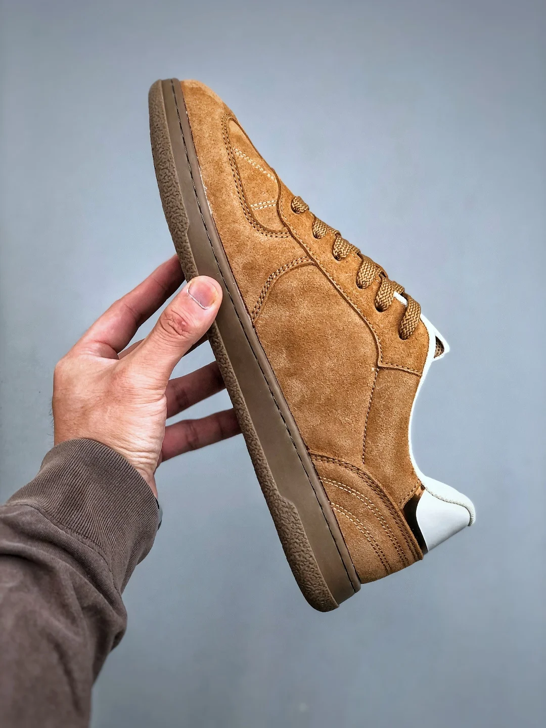 أحذية رياضية كاجوال من جلد الغزال للرجال، أحذية جري مريحة للمشي، أحذية تنس رياضية يومية مضادة للانزلاق في الهواء الطلق