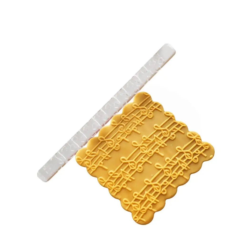 Acrylic Acrylic Rolling Pin Sea Wave Love Notes Embossing Texture Dough Rolling Pin Lightweight Cake Rolling Pin