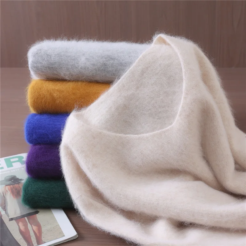 Fall/Winter 2023 New Women's Wear Wool V-neck Sweater Women's Slim Knitted Bottom Shirt Mink Cashmere Sweater