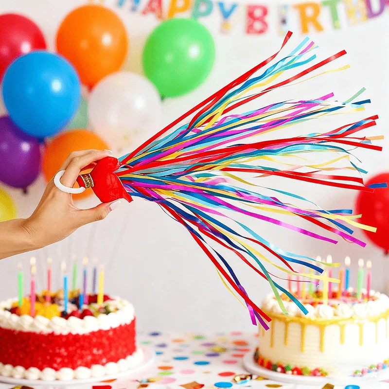 10/20 قطعة رمي اليد غاسل اللافتات بوبرز زينة الزفاف ورقة المفرقعات اليد رمي حفلة خطوبة لوازم