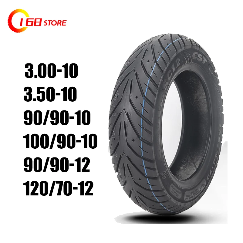 3.00-10 3.50-10 90/90-10 100/90-10 90/90-12 120/70-12 vacuum tire CST For electric vehicle pedal motorcycle grip anti slip