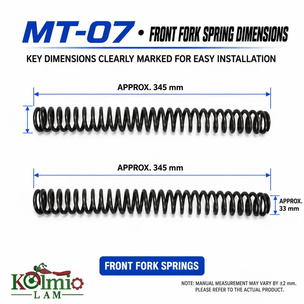 Motorcycle Front Fork Suspension Springs Shock Absorber Replacement Fit For Yamaha MT-07 MT07 2014 - 2026 2025 2024 2023 2015