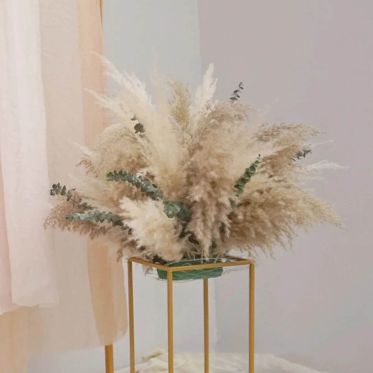 Imagem -04 - Grama Pampas Natural Fofa para Decoração Grandes Pampas Secas Flor Decorativa para Jardim e Casamento Arranjo Arch Flores