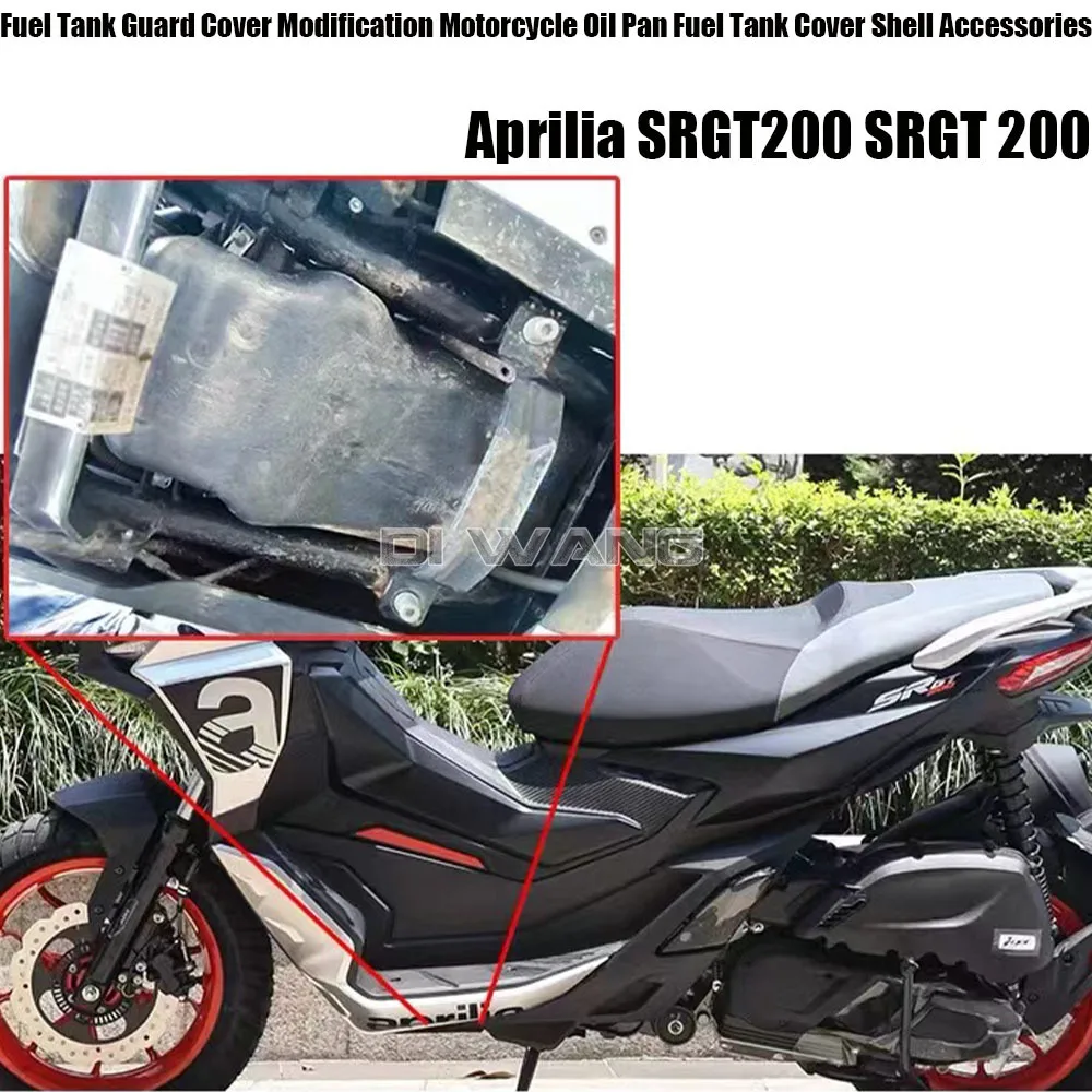 

FOR Aprilia SRGT200 SRGT 200 Fuel Tank Guard Cover Modification Motorcycle Oil Pan Fuel Tank Cover Shell Accessories