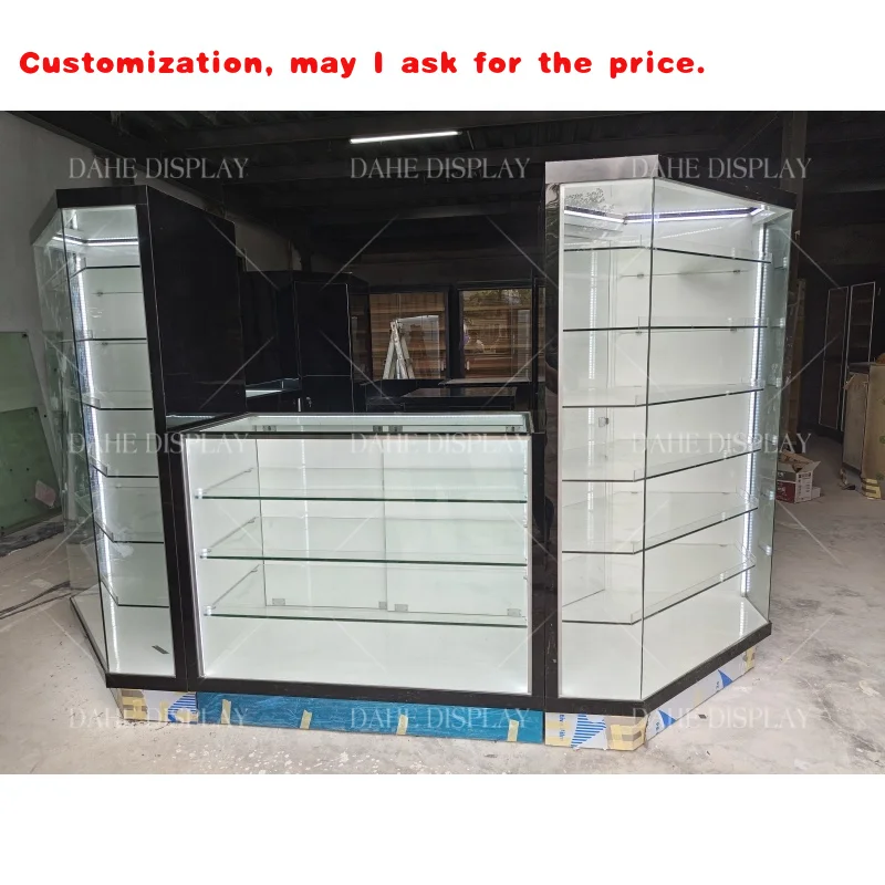 

custom.USA Kiosk Design Ideas Jewelry Watch Store Shopping Mall Showcase Display Cabinet