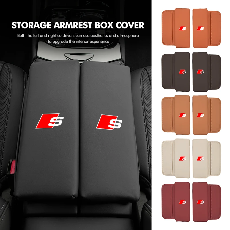 Car Storage Cushion Center Console Armrest Box Elbow Rest Pad For Audi A1 A3 A4 A5 A6 A7 A8 Q2 Q3 Q5 Q7 Q8 Quattro TT S7 