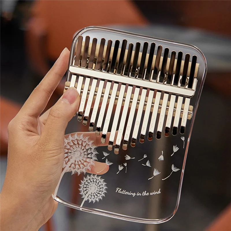 

ABJM-Kalimba 17 Key Professional Thumb Piano Acrylic Kalimba Thumb Piano Keyboard Musical Instrument