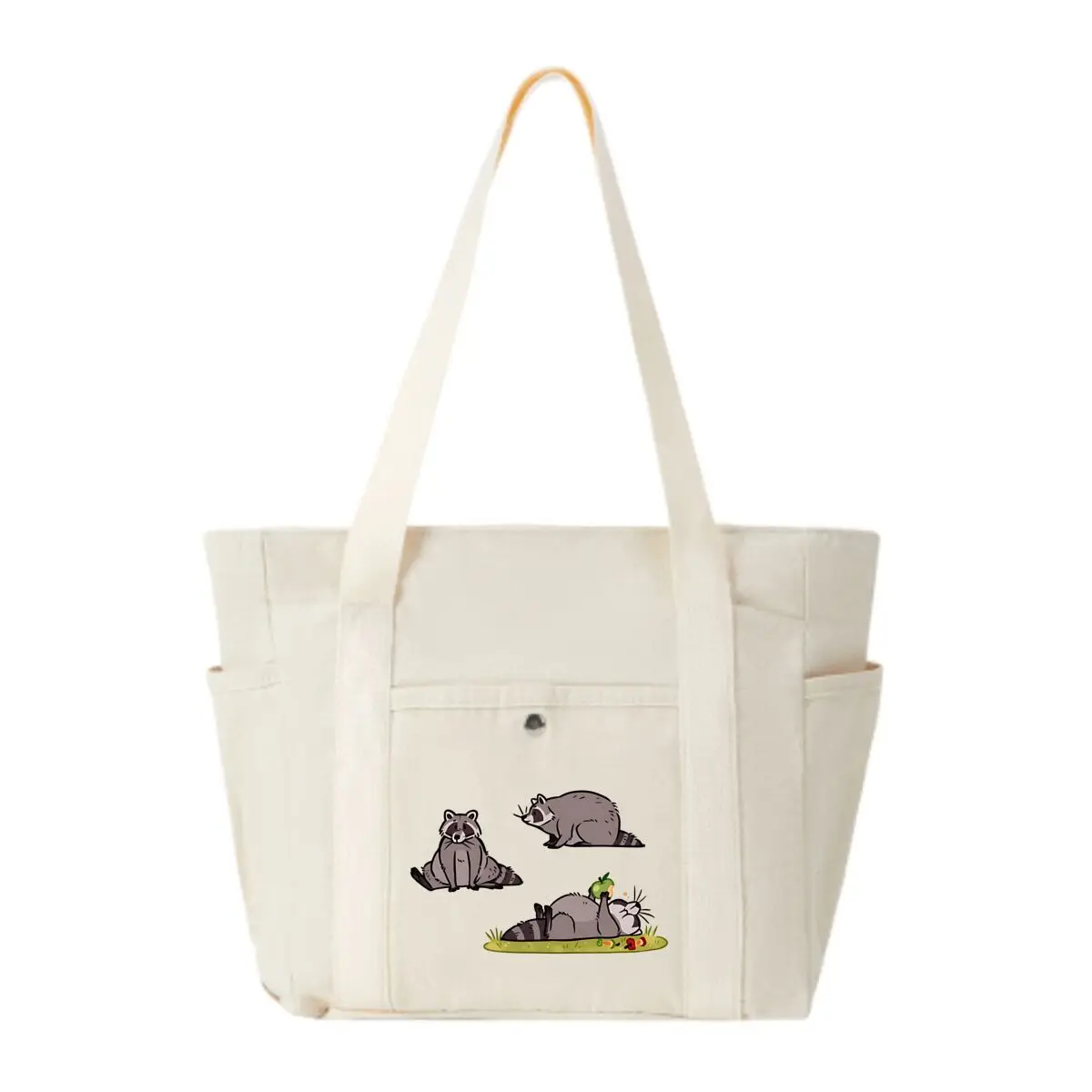 

Cartoon Raccoons in Different Poses Multi-Pocket Shoulder Bag – Handles Daily Errands Easily