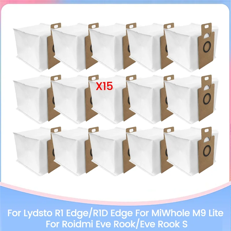 ABUD-حقيبة غبار لـ Lydsto R1 Edge/R1D Edge لـ Miwhole M9 Lite لـ Roidmi Eve Rook/Eve Rook S قطع غيار تنظيف فعال