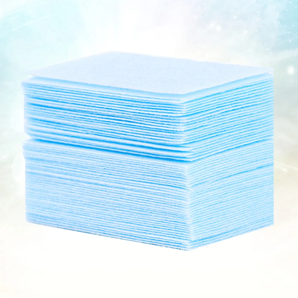 600 PCS เล็บที่มีสีสันผ้าขนหนูดูดซับนุ่มทิ้งแผ่นทําความสะอาดเล็บเท้า Salon Home ใช้เล็บ Remover เครื่องมือ