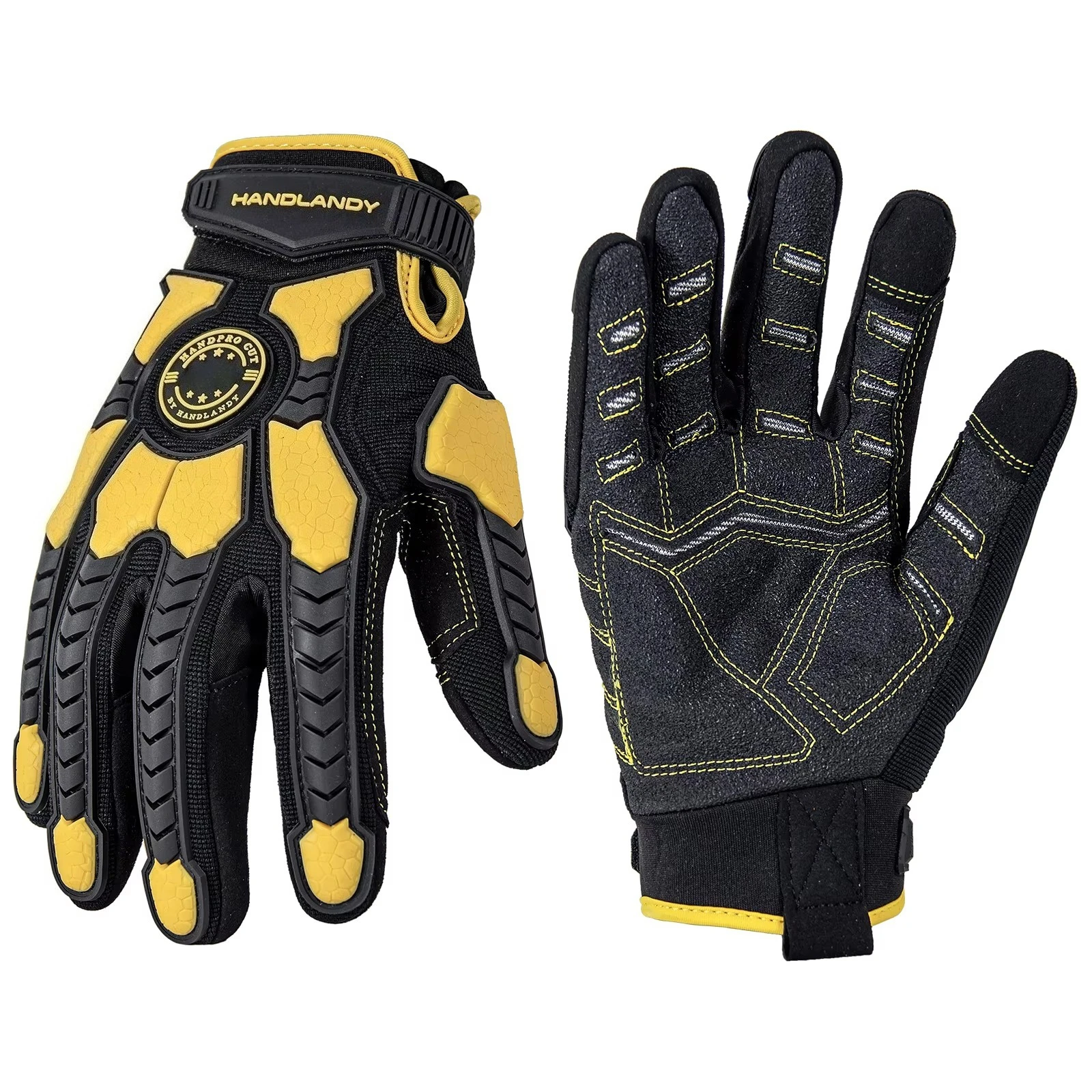 

PVC Reinforced Impact Protection ANSI CUT Resistance Level 6 Oil and Gas Heavy Duty Industrial Work Gloves