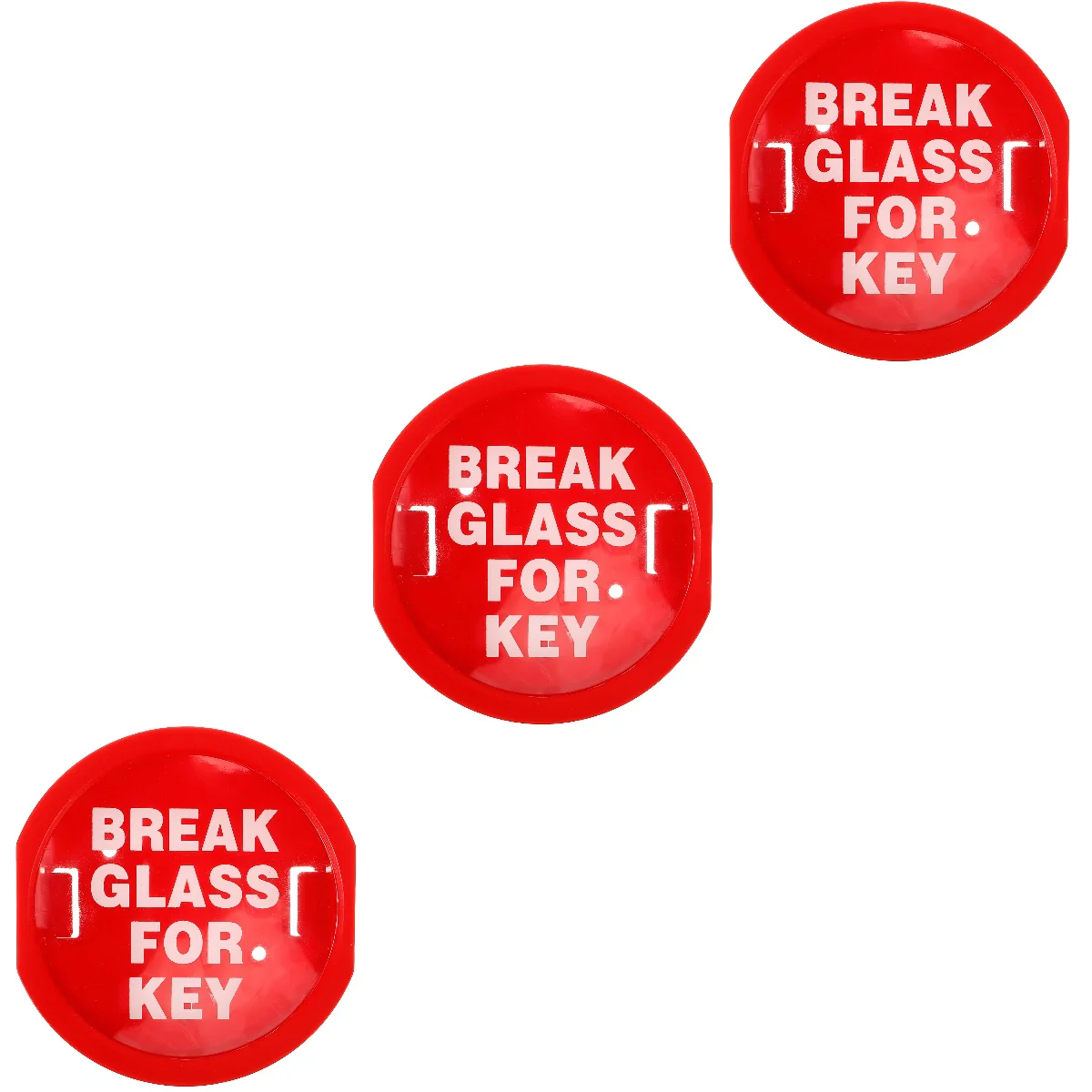 Set of 3 Escape Key Box Breaker Emergency Door Lock Boxes for Keys Storage Office