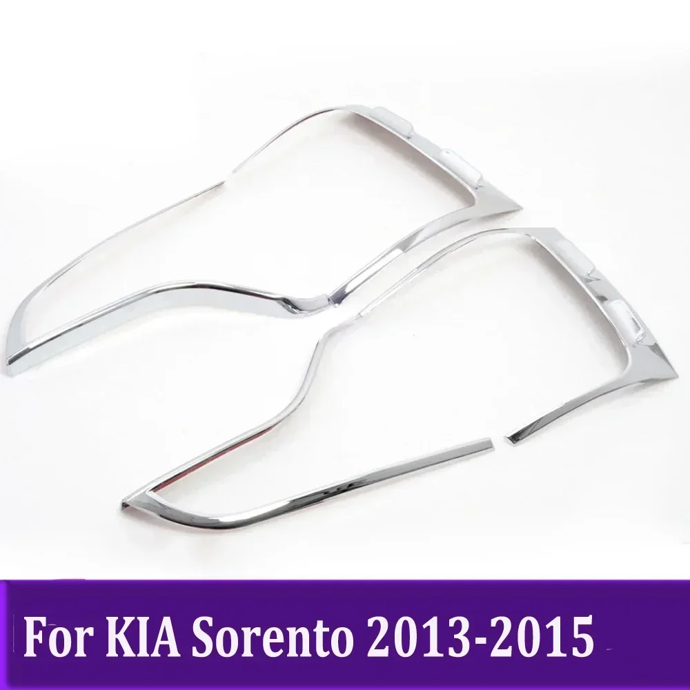 

Chrome Taillight Frame For KIA Sorento 2013 2014 2015 Hatchback Rear Light Lamp Cover Sticker Trim Exterior Accessories