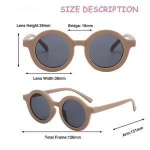 KORIA BELL CHILDREN ROUND GLASSES FOR BABIES GIRLS GOODS CHILDS CHILDS HAVES HAVERSE 10 Main Sales Round Glasses - №7