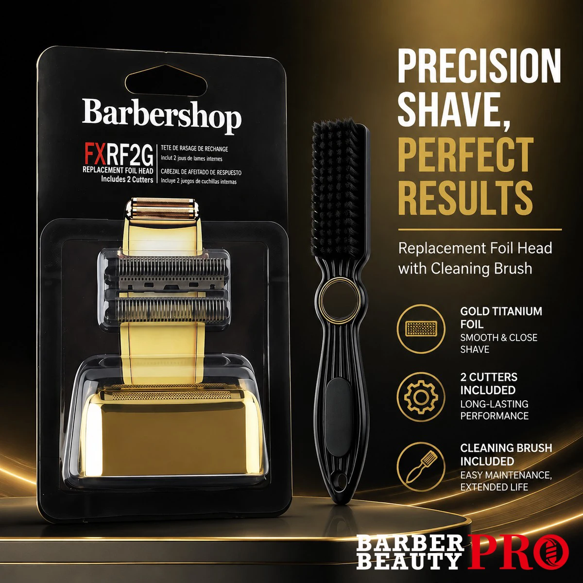 Hair Clipper Cutter Blade Head Cover Shaver with 360°Rotating Barber Brush Fits for Babyliss Electric Shaver Replacement Net