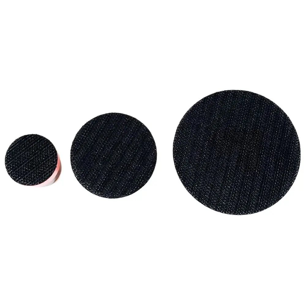 Carro Polimento Gancho e Loop Lixar Pad, Thread Rubber Backing Pad, Backer Placa, Car Wash Ferramenta de Cuidados, 25mm, 50mm, 70mm, M10, M14, 3Pcs