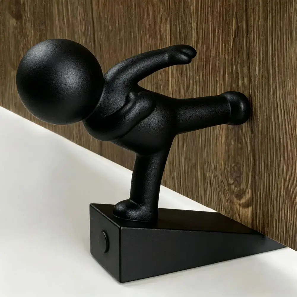 3D Printed Creative Kung Fu Figure Door Stopper Non Slip Wedge Door Stop Floor Protector Decorative Ornament Gift For Home