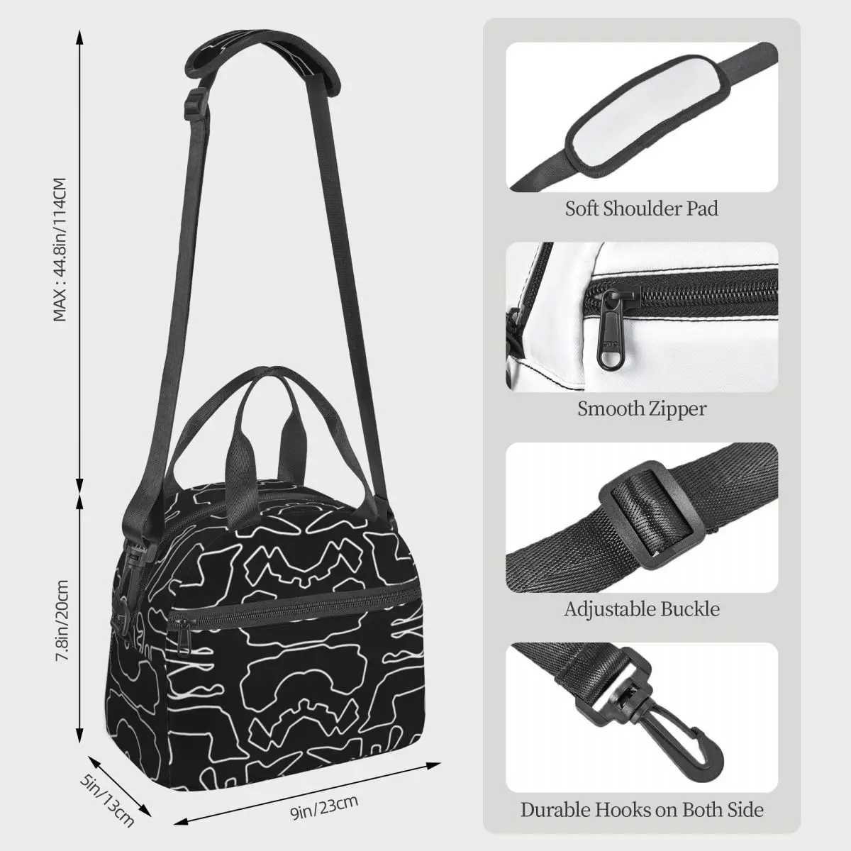 F1 20232024 Tracks Lunch Bags Insulated Bento Box Resuable Lunch Tote Picnic Bags Thermal Bag for Woman Children