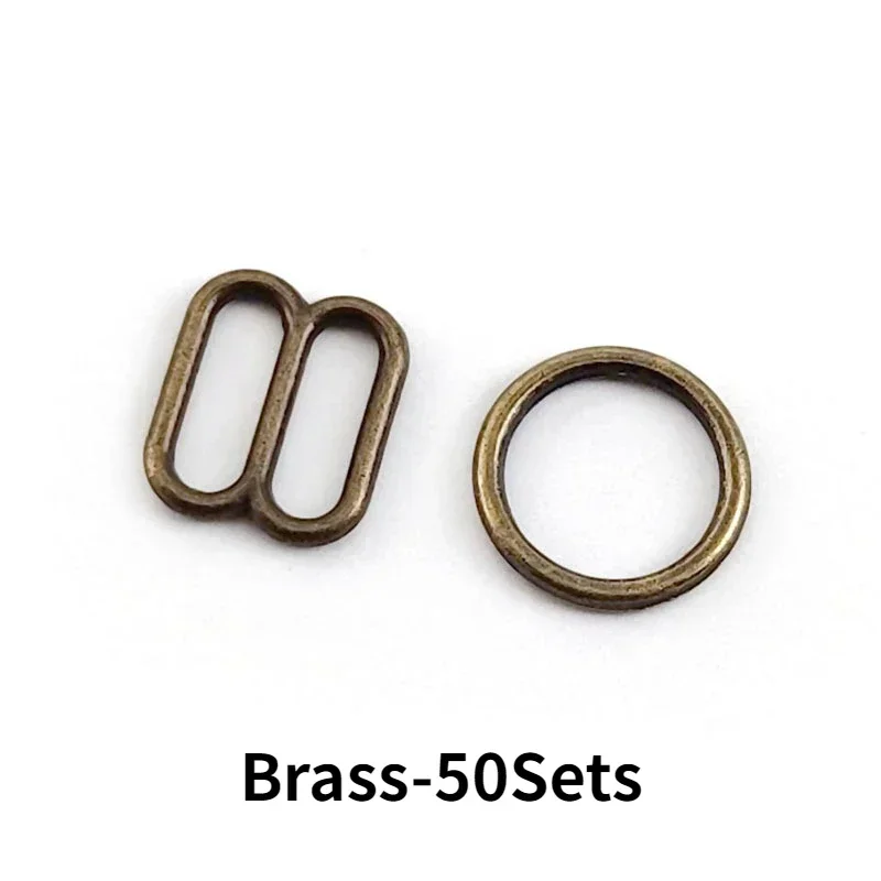 50/100Sets Metall O Ring Schnallen Bikini Bh Kleidung Einstellen Slider Verschluss Unterwäsche Strap Verbinden Haken Nähen hardware Zubehör