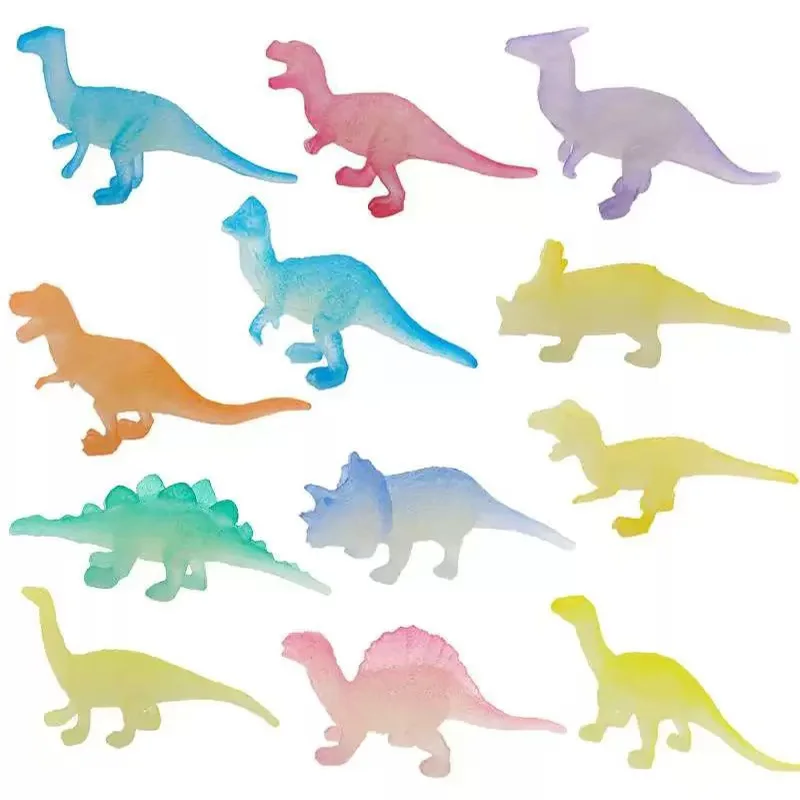 36 Uds. De dinosaurios que brillan en la oscuridad, regalos De Halloween Para niños, cosas geniales, Regalos Para Cumpleaños De Niños Y Niñas, Juguetes Luminosos