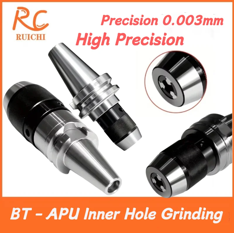 BT30 BT40 BT50 APU08 APU13 APU16 Hard Alloy Steel Integral Drilling Chuck High-precision Self Tightening CNC Tool Holder