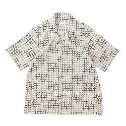 NIAOTU Original New Spring Summer 22SS Hawaiian Snake Pattern Short Sleeve Shirt for Men Non Visvim