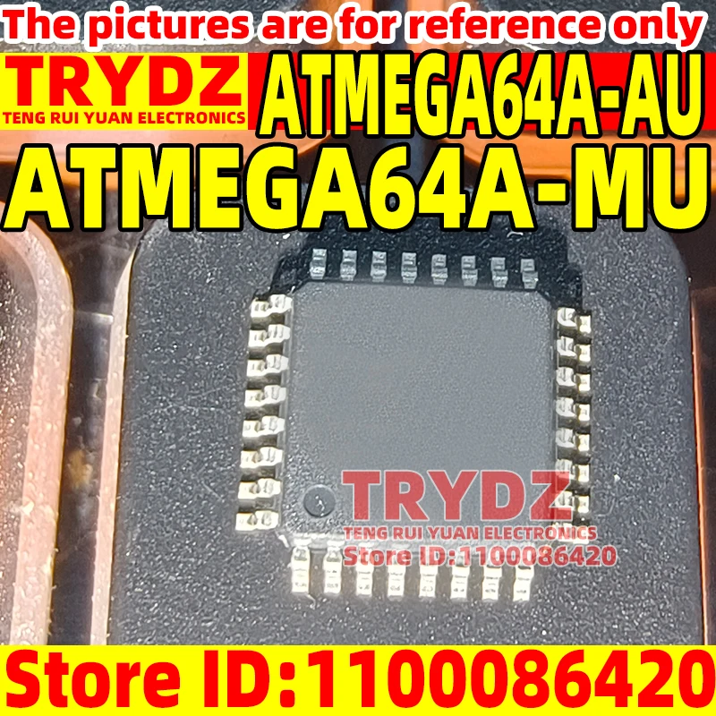5-1pcs New ATMEGA64A-AU ATMEGA64A-AUR ATMEGA64A-MU TQFP64 microcontroller
