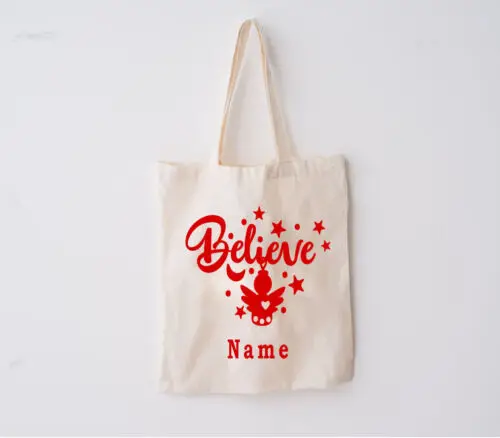

Персонализированная Рождественская Холщовая Сумка-тоут