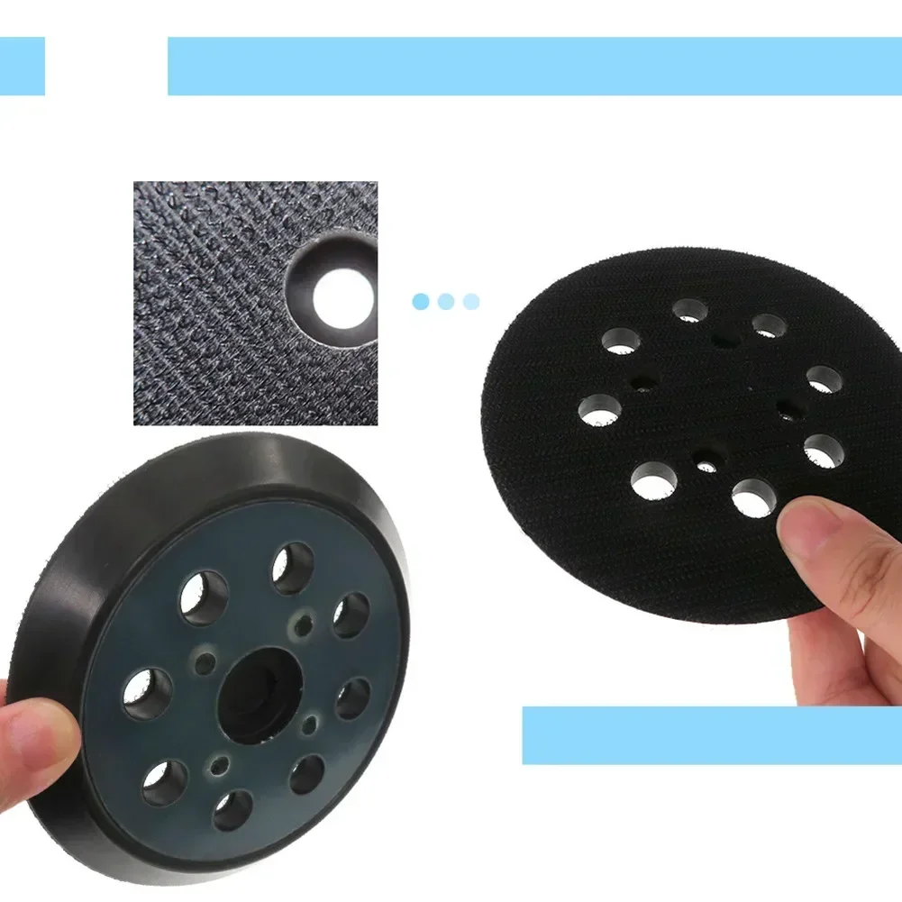 Brand New High Quality Practical Backing Pad Spare 125mm 8Hole Disc Replace Backing For RIDGID Random Orbit Sander