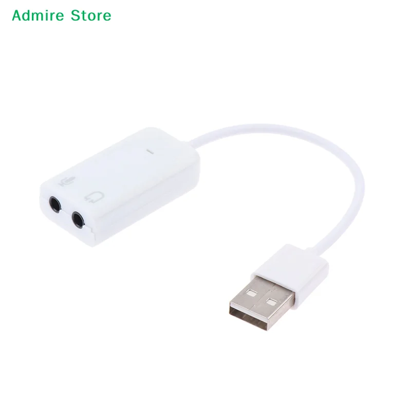 [G]Computer Laptop PC 7.1 External USB Sound Card Jack 3.5mm USB Audio Adapter Earphone Micphone Sound Card
