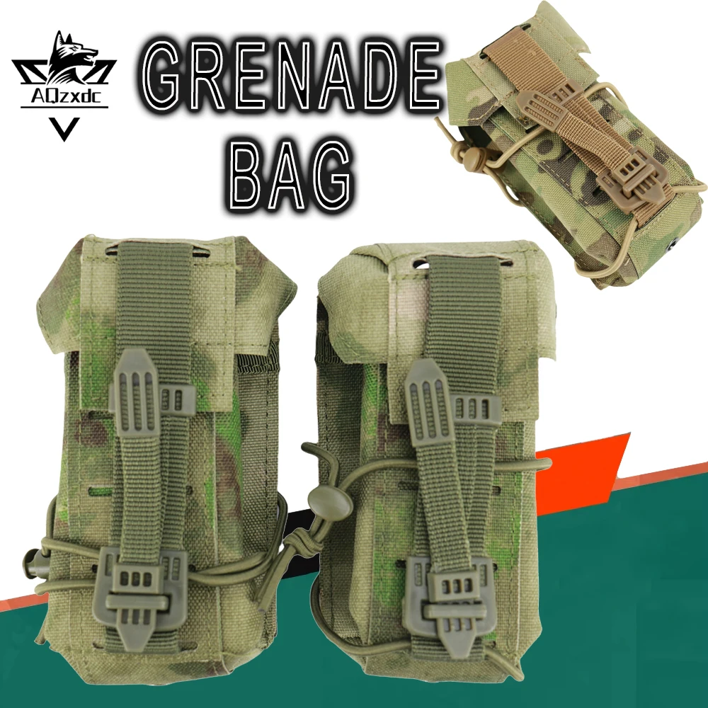 

Tactical Grenade Pouch Bag Airsoft Multi-Purpose Camouflage MOLLE System Accessory Packet Hunting Paintball Shooting Equipment